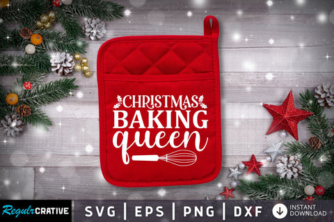 Christmas baking queen SVG SVG Regulrcrative 