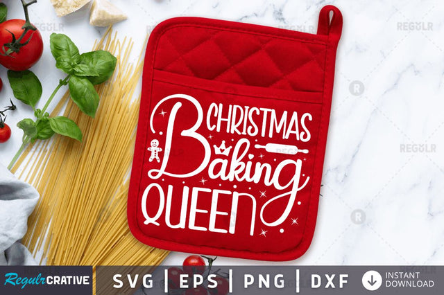 Christmas Baking queen SVG SVG Regulrcrative 