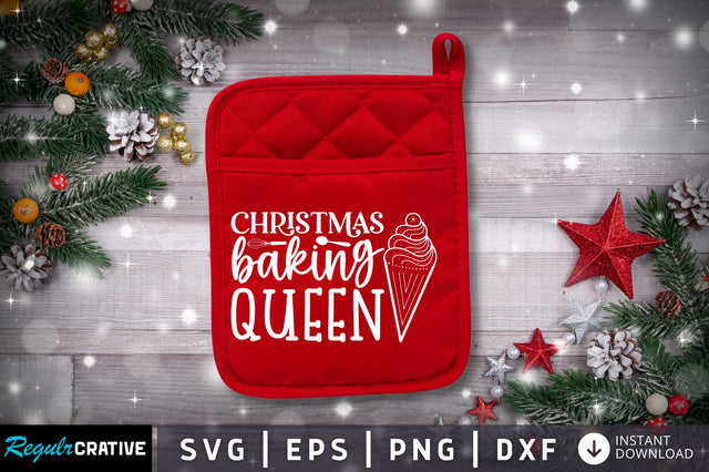 Christmas baking queen SVG SVG Regulrcrative 