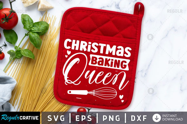 Christmas baking queen SVG SVG Regulrcrative 