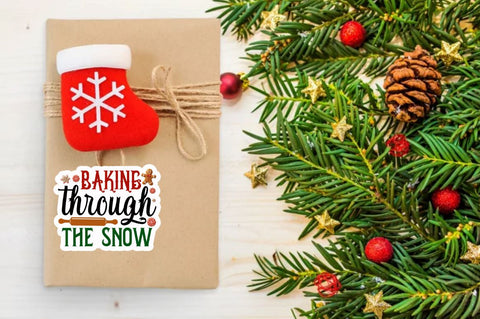 Christmas Baking Sticker Bundle Sublimation Regulrcrative 
