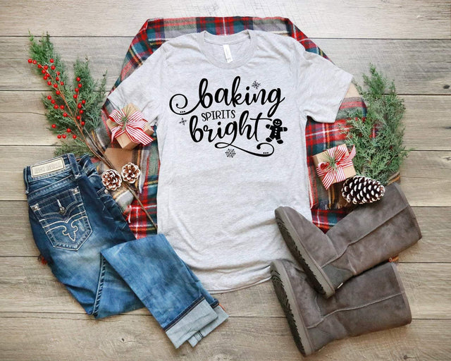 Christmas Baking SVG - Baking Spirits Bright SVG Simply Cutz 