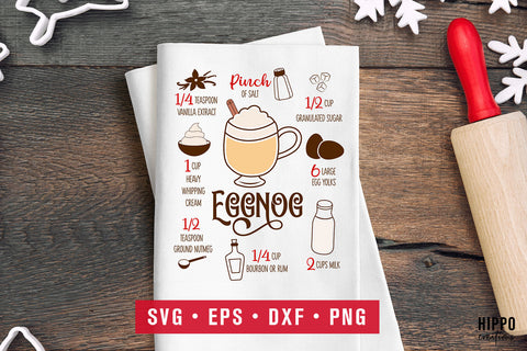 Christmas Baking SVG Bundle - Christmas Recipes SVG SVG Hippo Creations 