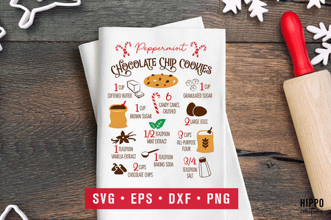 Christmas Baking SVG Bundle - Christmas Recipes SVG SVG Hippo Creations 