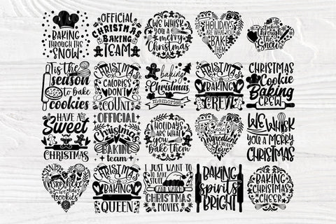 Christmas Baking SVG Bundle | Kitchen Bake Svg | Christmas Pot Holder | 20 Shirt Designs | Instant Download | COMMERCIAL USE | Cricut Files SVG TonisArtStudio 