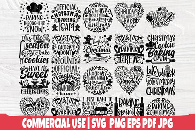 Christmas Baking SVG Bundle | Kitchen Bake Svg | Christmas Pot Holder | 20 Shirt Designs | Instant Download | COMMERCIAL USE | Cricut Files SVG TonisArtStudio 
