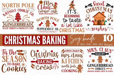 Christmas Baking SVG Bundle SVG DESIGNISTIC 