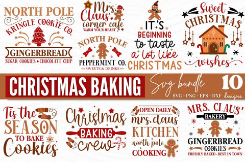 Christmas Baking SVG Bundle SVG DESIGNISTIC 