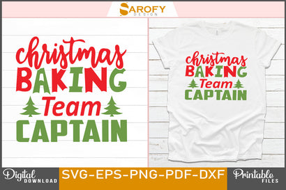 Christmas baking team captain funny Christmas design SVG SVG Sarofydesign 