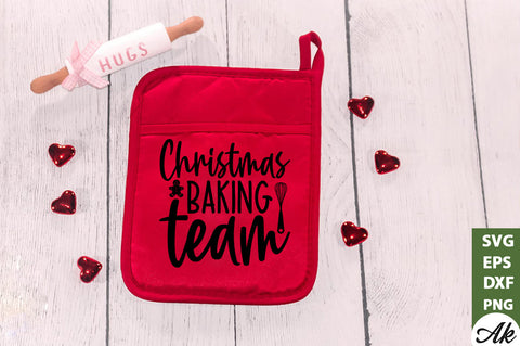 Christmas baking team Pot Holder SVG SVG akazaddesign 