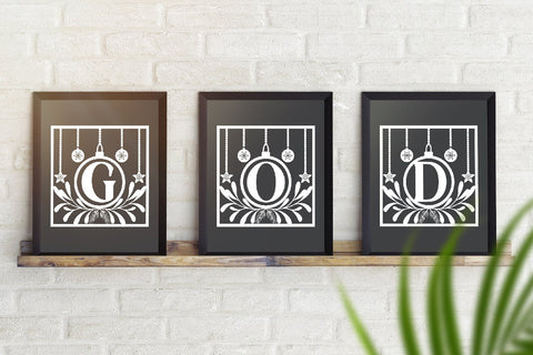 Christmas Ball Alphabet A-Z Svg Eps Ai Png Pdf SVG zafrans studio 