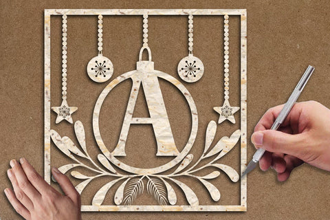 Christmas Ball Alphabet A-Z Svg Eps Ai Png Pdf SVG zafrans studio 