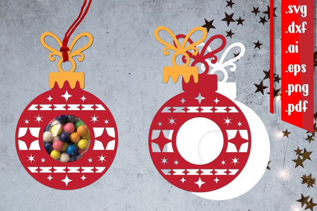 Christmas Ball Candy Holder 3D Paper zafrans studio 