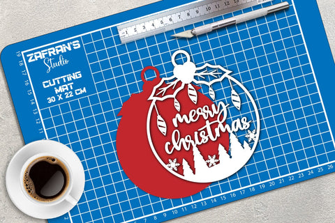 Christmas Ball Papercut 1 SVG zafrans studio 