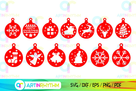 Christmas ball svg bundle SVG Artinrhythm shop 