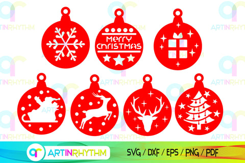 Christmas ball svg bundle SVG Artinrhythm shop 