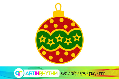 Christmas ball SVG, Christmas ball, Christmas SVG file, Christmas cut file, Christmas ornaments SVG Artinrhythm shop 