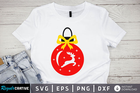 christmas Ball SVG Design SVG Regulrcrative 