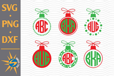 Christmas Ball SVG, PNG, DXF Digital Files Include SVG SVGStoreShop 