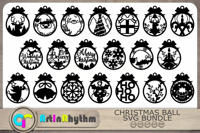 Christmas Balls Svg, Christmas Ornaments Svg, Christmas Decorations, Christmas Svg SVG Artinrhythm shop 
