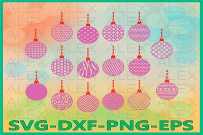Christmas Balls svg SVG AlexSVGStudio 