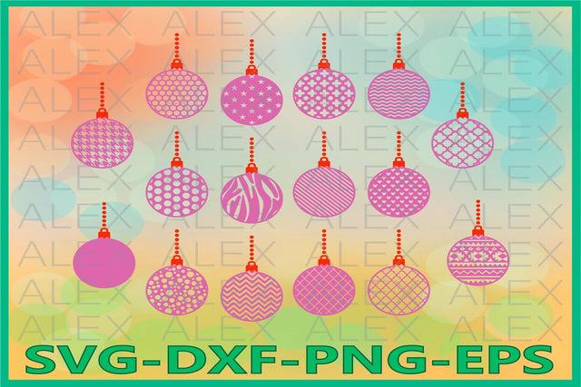 Christmas Balls svg SVG AlexSVGStudio 