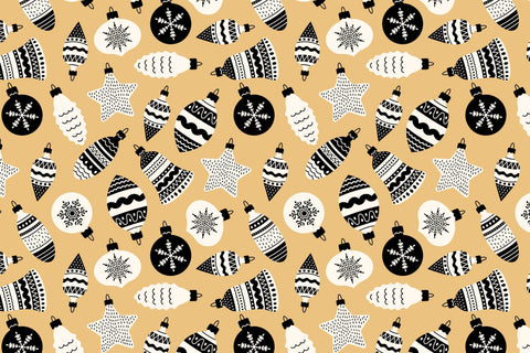 Christmas Baubles Seamless Patterns Digital Pattern Rin Green 