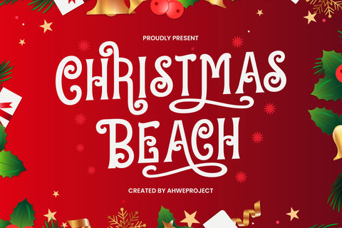 Christmas Beach - Classy Display Font ahweproject 
