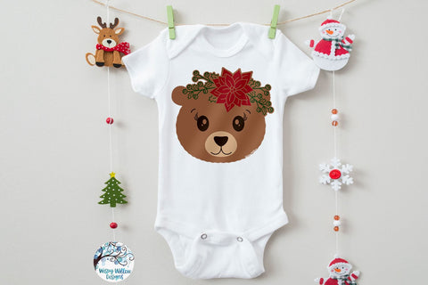 Christmas Bear SVG SVG Wispy Willow Designs 