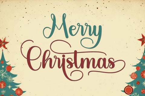 Christmas Beautiful Font Afandi Studio 