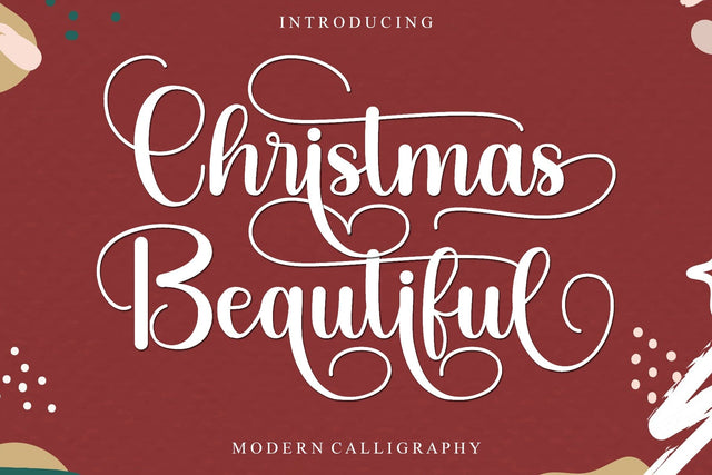 Christmas Beautiful Font Afandi Studio 