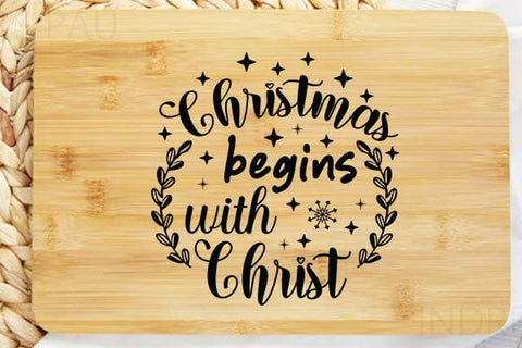 Christmas Begins With Christ SVG Angelina750 