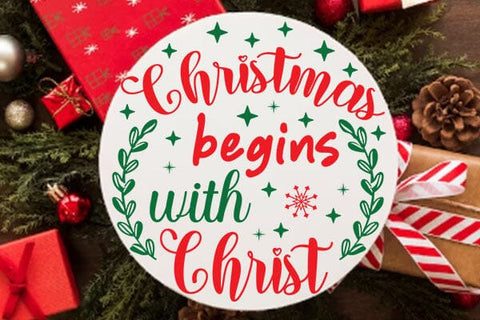 Christmas Begins With Christ SVG Angelina750 