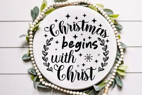 Christmas Begins With Christ SVG Angelina750 