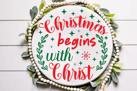 Christmas Begins With Christ SVG Angelina750 