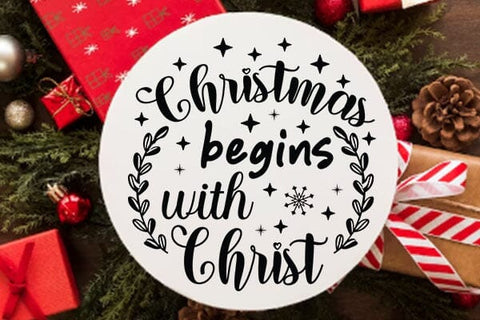 Christmas Begins With Christ SVG Angelina750 