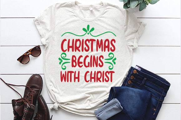 Christmas Begins with Christ SVG thesvgfactory 