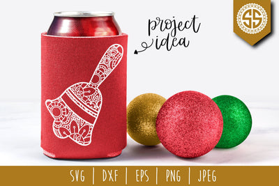 Christmas Bell Mandala Zentangle SVG SavoringSurprises 
