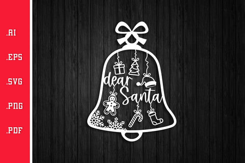 Christmas Bell Paper Cut Bundle SVG EPS AI PNG PDF SVG Slim Studio 