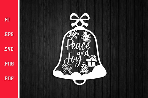 Christmas Bell Paper Cut Bundle SVG EPS AI PNG PDF SVG Slim Studio 