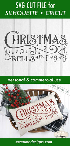 Christmas Bells Are Ringing - Christmas Music - SVG SVG Ewe-N-Me Designs 