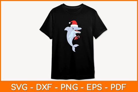 Christmas Beluga Whale Santa Hat Svg Design SVG artprintfile 