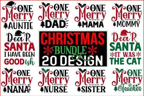 Christmas Big Design Bundle 300+ Design SVG CraftingStudio 