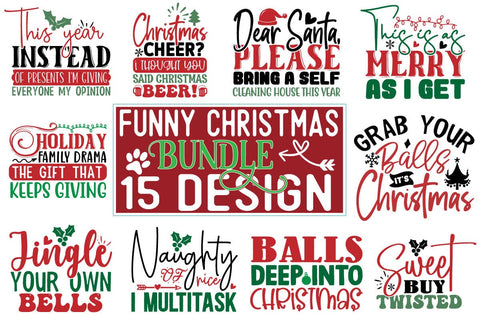 Christmas Big Design Bundle 300+ Design SVG CraftingStudio 