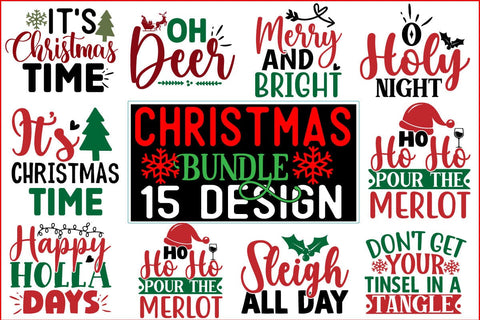 Christmas Big Design Bundle 300+ Design SVG CraftingStudio 