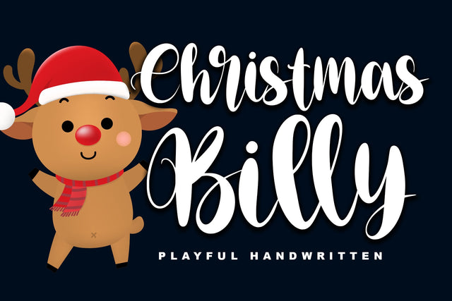 Christmas Billy Font Letterara 