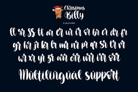Christmas Billy Font Letterara 