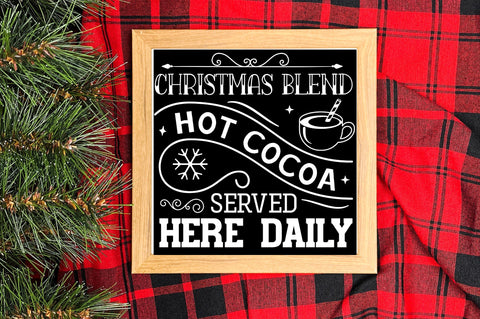 Christmas blend hot cocoa served SVG Design SVG Regulrcrative 