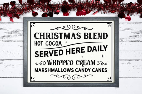 Christmas blend hot cocoa SVG Design SVG Regulrcrative 