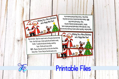 Christmas Blessing Bag Topper aa 3D Paper Family Creations 